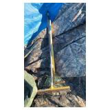 Yard rake, sweeper, hoe