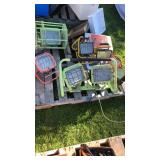 Pallet of commercial halogen work lights