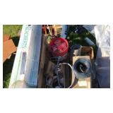 Pallet of light bulbs, wood carpet gripper & more