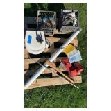 Pallet of boating items, toilet, accessories