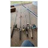 4 nice fishing poles
