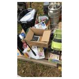 Pallet of Christmas, household, and books and more