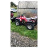 Honda Fourtrax 300 with plow