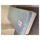 Single mattress, box springs and frame
