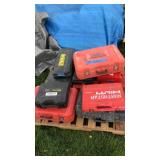 Pallet of empty power tool boxes