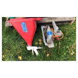 Skil saw and drywall sprayer