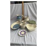 Quality pottery dish collection 11 pieces