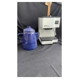 Espresso machine and percolator coffee pot