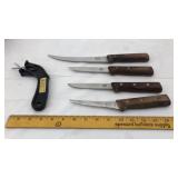 Set of 4 Vintage R.H. Forischner knives with