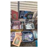 Stained glass book & scrap pieces