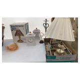 Touch Lamps and vintage clocks