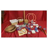 Craft findings, baskets, beads