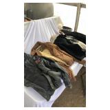 Vintage leather and fur coats