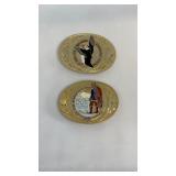 Fur Rendezvous belt buckles (2)