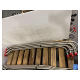 (3) Sections of Oil Lines w/ Brackets