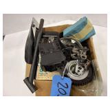 Box of Assorted Pulleys & Hardware