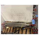 (3) Sections of Oil Lines w/ Brackets
