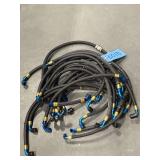 Grouping of Braided Hose w/ Fittings