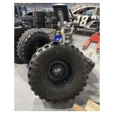 (4) 8-Lug Hummer wheels w/ 38” Super Swamper tires