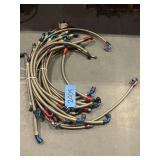 Grouping of Braided Hose w/ Fittings