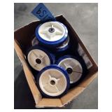 Box of New Caster Wheels