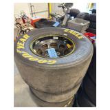 (4) Used Gen 6 wheels & tires