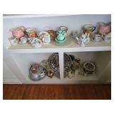 Contents of Two Shelves in Dining Room