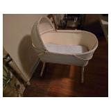 Vintage Wicker Bassinet & Childs Wicker Bottom Rocker