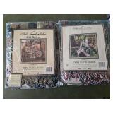 (2) Bob Timberlake  Triple Woven Afghans