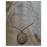 1923 Silver Dollar Necklace