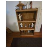 Shelf with Contents & 1 Glass Display Case With Light
