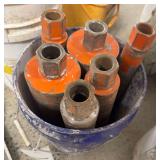 Bucket of Wet Cutting Core Bits, Various Sizes