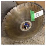 Two 31-Inch Wet Cutting Concrete Saw Blades