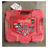 Craftsman 83-piece Sae/metric Socket Set in Red Hard Case