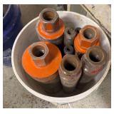 Bucket of Wet Cutting Core Bits, Various Sizes