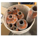 Bucket of Wet Cutting Core Bits, Various Sizes