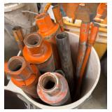Bucket of Wet Cutting Core Bits, Various Sizes