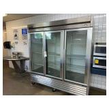 TRUE Glass Three Door Refrigerator
