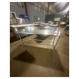 Stainless steel prep table 6