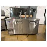 Atosa USA 68" 2 Towers 2 Door Draft Beer Cooler Dispenser