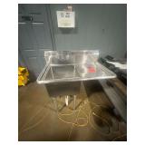 BK Resources Stainless 1 Compartment Sink