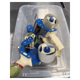 Bin of Uline Shipping Tape Dispensers