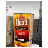 (2x) Flood Pro Series Solid Color 100% Acrylic Stain: White and Pastel Base, 1 Gallon