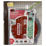 (5x) Diablo 12' Segmented Diamond Masonry Cut-Off Blade, 1' Arbor