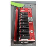 Milwaukee Shockwave 3/8' Drive Metric Deep Impact Socket Set | 8pc 48-66-7021