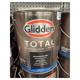 (8x) Glidden Total Exterior Paint and Primer: Semi-Gloss, White and Pastel Base, 1 Gallon