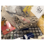 Rolling Retail Bin with Assorted Tools, Hardware, Wrenches, Tape & Prestone Tester & More