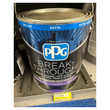 (5x) PPG Break-Through Enamel: Interior and Exterior, Satin, Ultra Deep Base, 1 Gallon