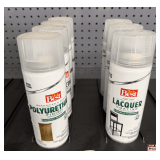 (7x) Do It Best Spray Finishes: Polyurethane Satin Clear and Fast Dry Lacquer Gloss Clear