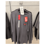 (5x) Milwaukee Long Sleeve Pocket T-Shirt: Gray, Size 2X, Odor Control